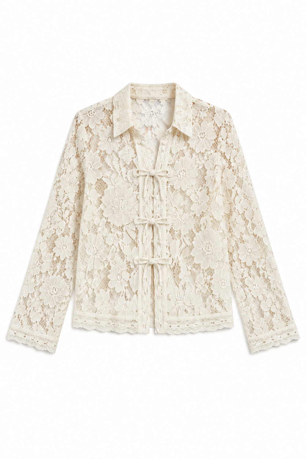KVLOR™ Chiffon Ruffle Blouse