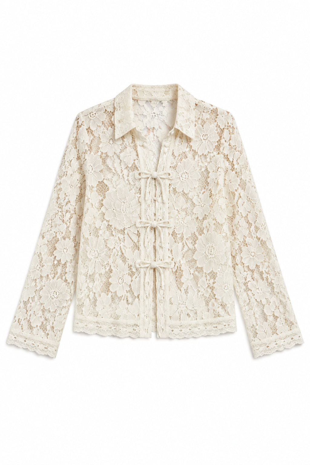 KVLOR™ Chiffon Ruffle Blouse