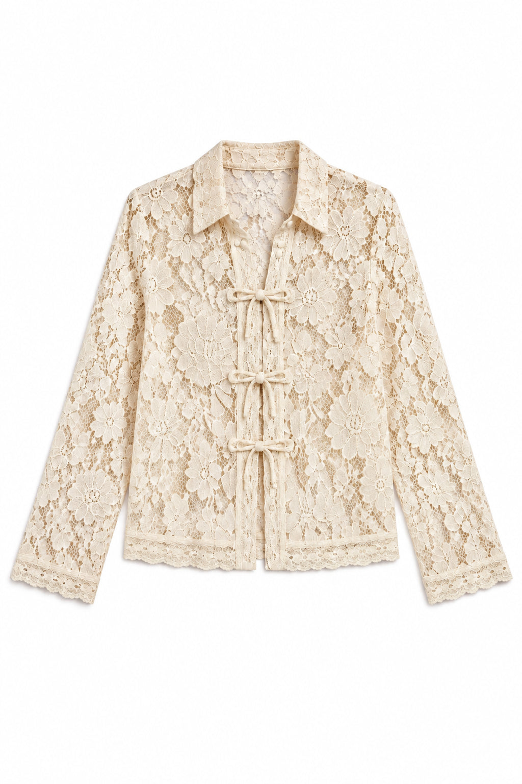 KVLOR™ Chiffon Ruffle Blouse