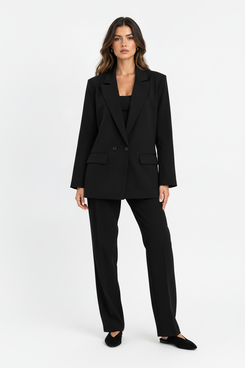 KVLOR™ Double-Breasted Tailored Blazer