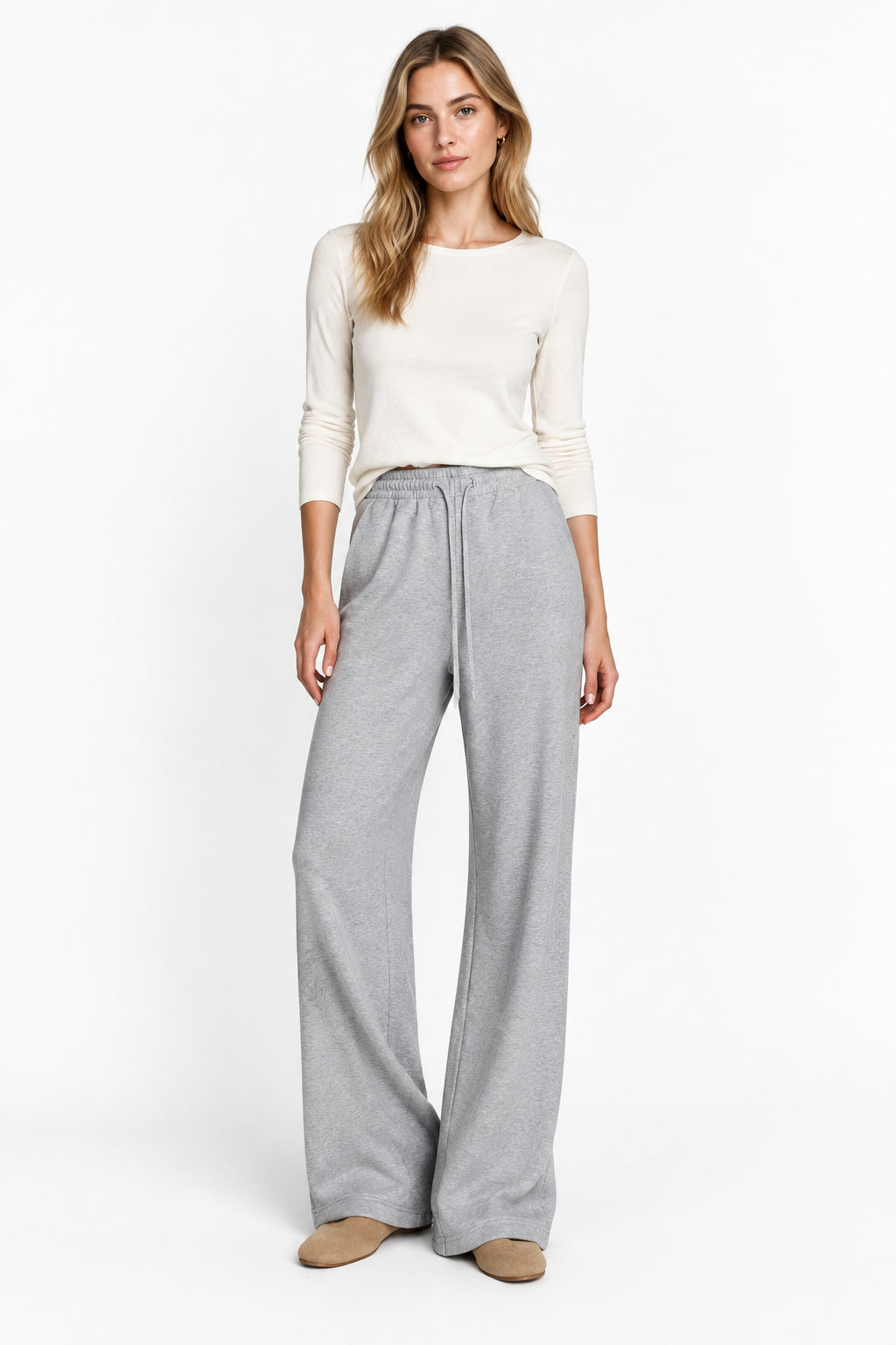 KVLOR™ Fleece Wide-Leg Trousers