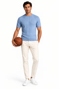 KVLOR™ Striped Cotton T-Shirt