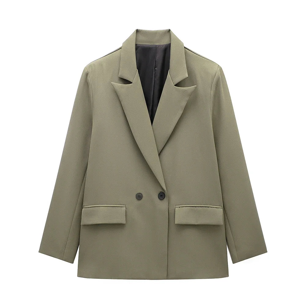 KVLOR™ Double-Breasted Tailored Blazer