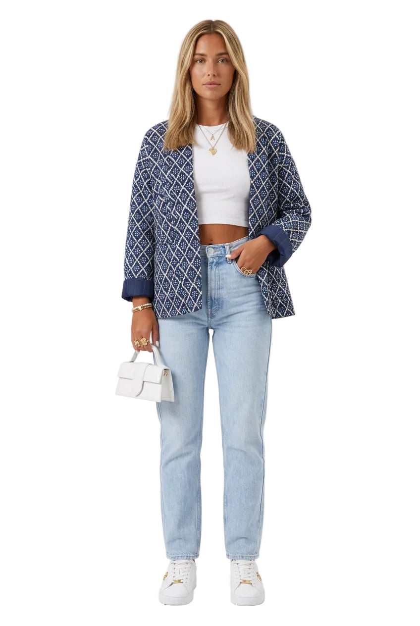 KVLOR™ Geometric Quilted Jacket