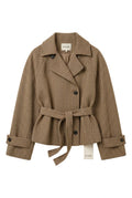 KVLOR™ Belted Plaid Jacket