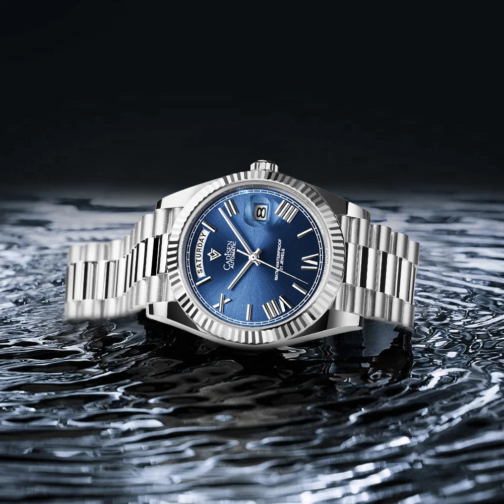 KVLOR™ Cadisen Meteorite Dial Automatic Watch