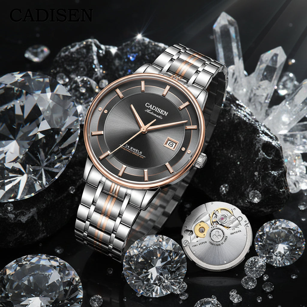 KVLOR™ Cadisen Ultra-Thin Sapphire Automatic Watch
