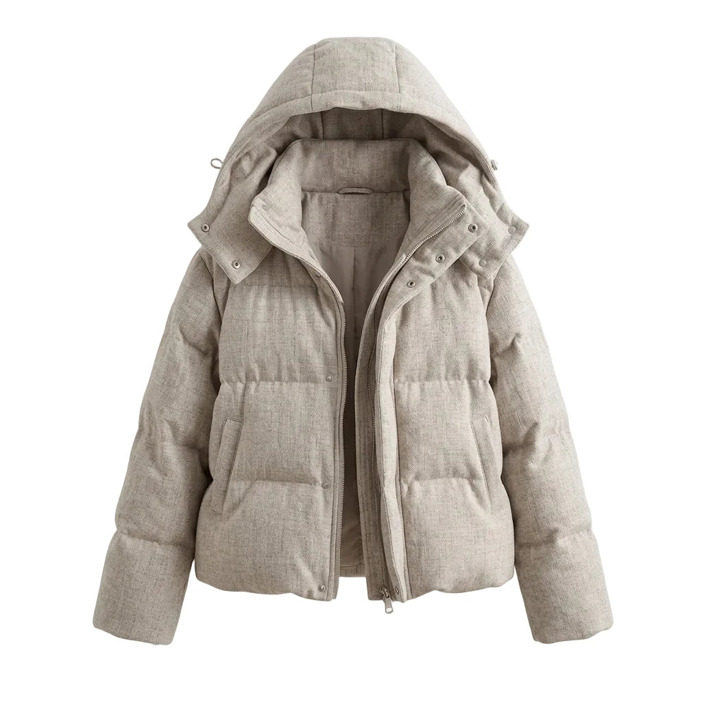 KVLOR™ Hooded Zip-Up Padded Jacket