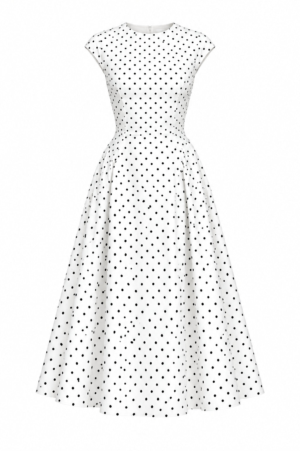 KVLOR™ Polka Dot A-Line Maxi Dress
