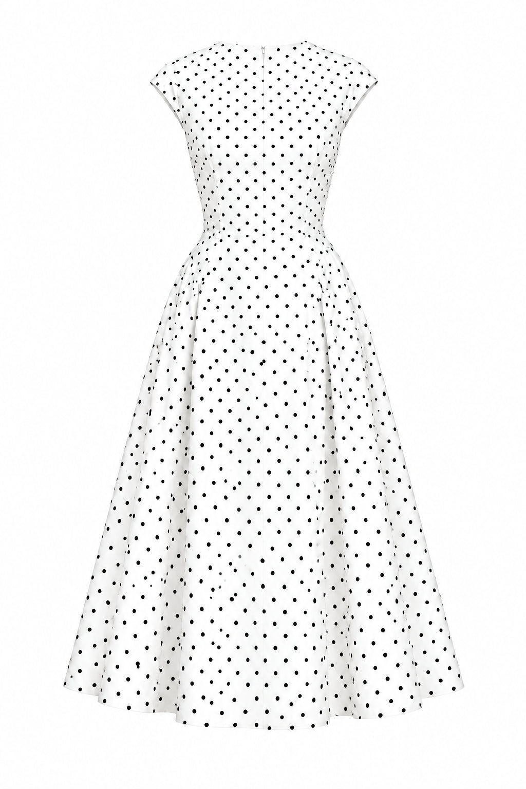 KVLOR™ Polka Dot A-Line Maxi Dress