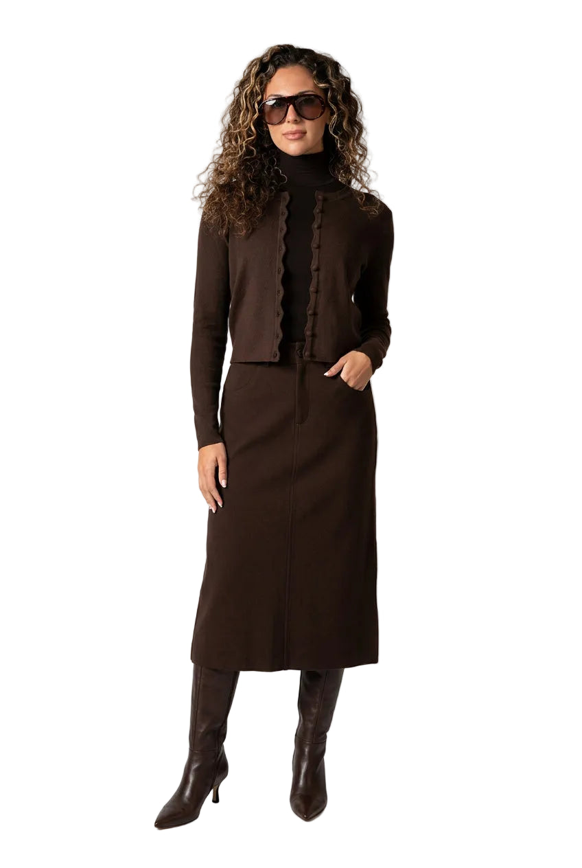KVLOR™ Wavy Edge Cardigan