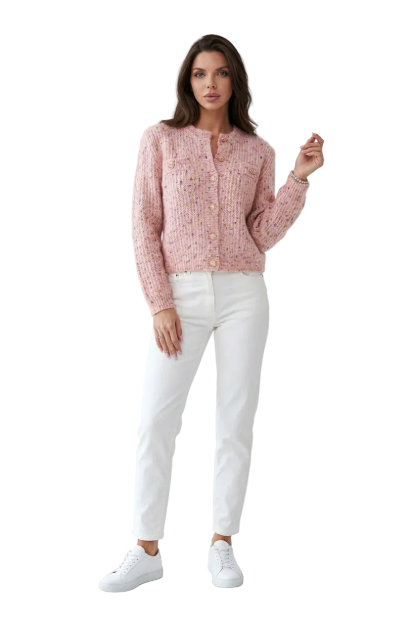 KVLOR™ Button-Front Knit Cardigan