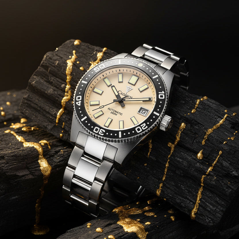 KVLOR™ Cadisen 38mm Automatic Diver Watch