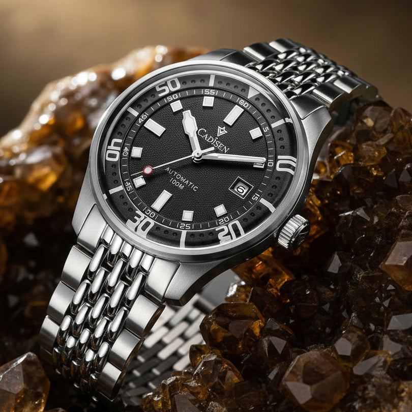 KVLOR™ Cadisen Silver Automatic Watch