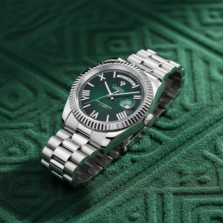 KVLOR™ Cadisen Meteorite Dial Automatic Watch