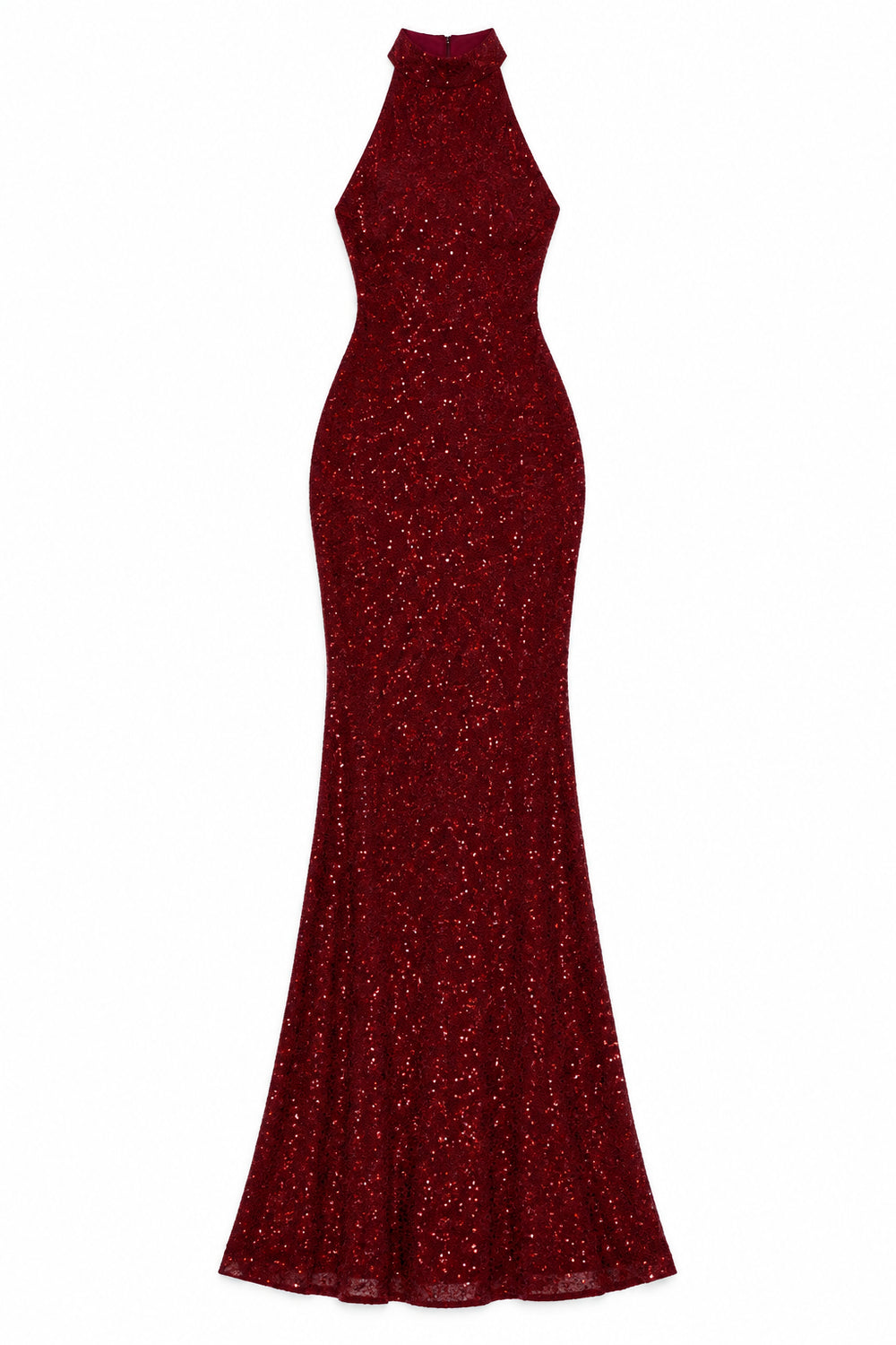 KVLOR™ Sequin Red Maxi Dress
