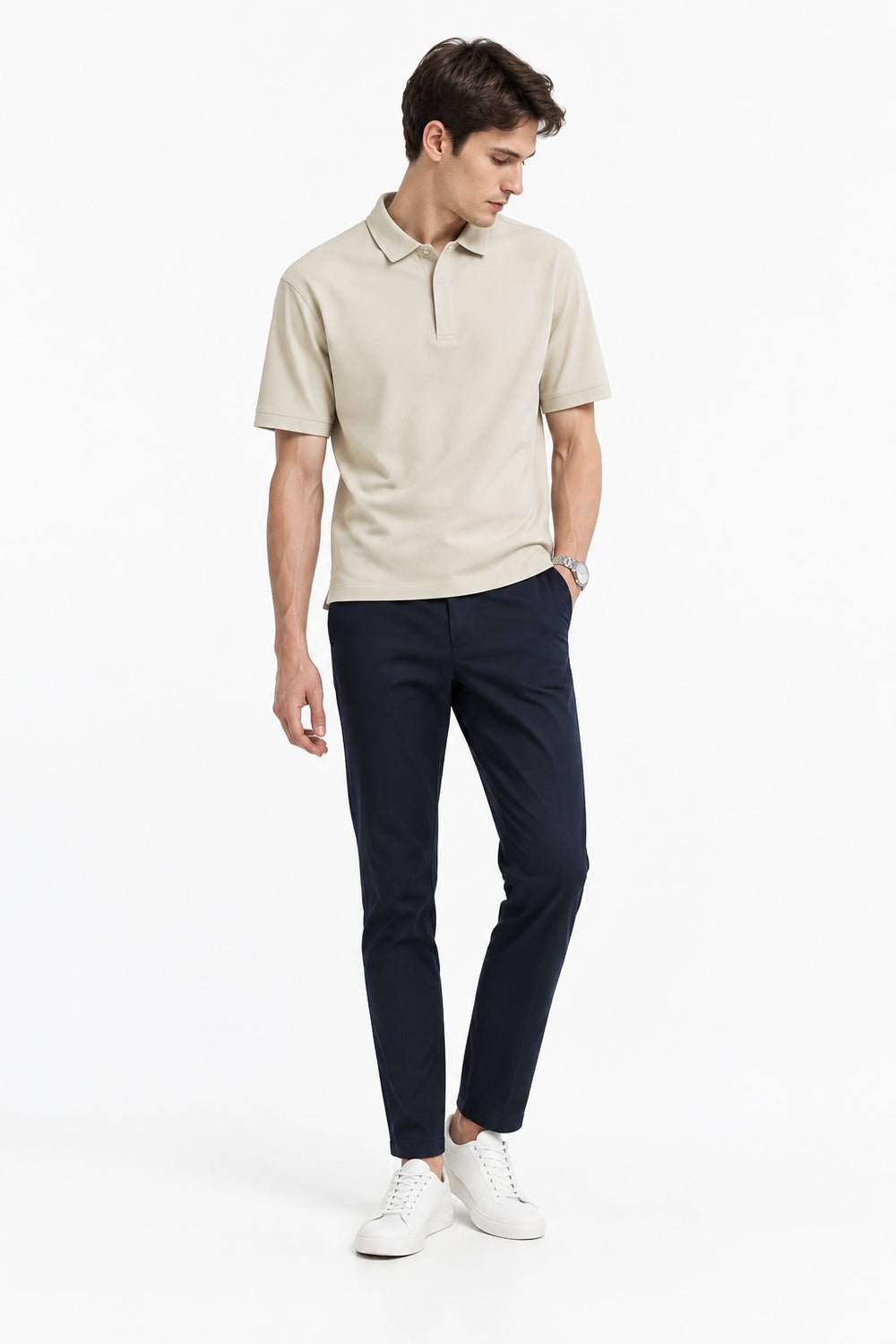 KVLOR™ Silk-Texture Polo Shirt