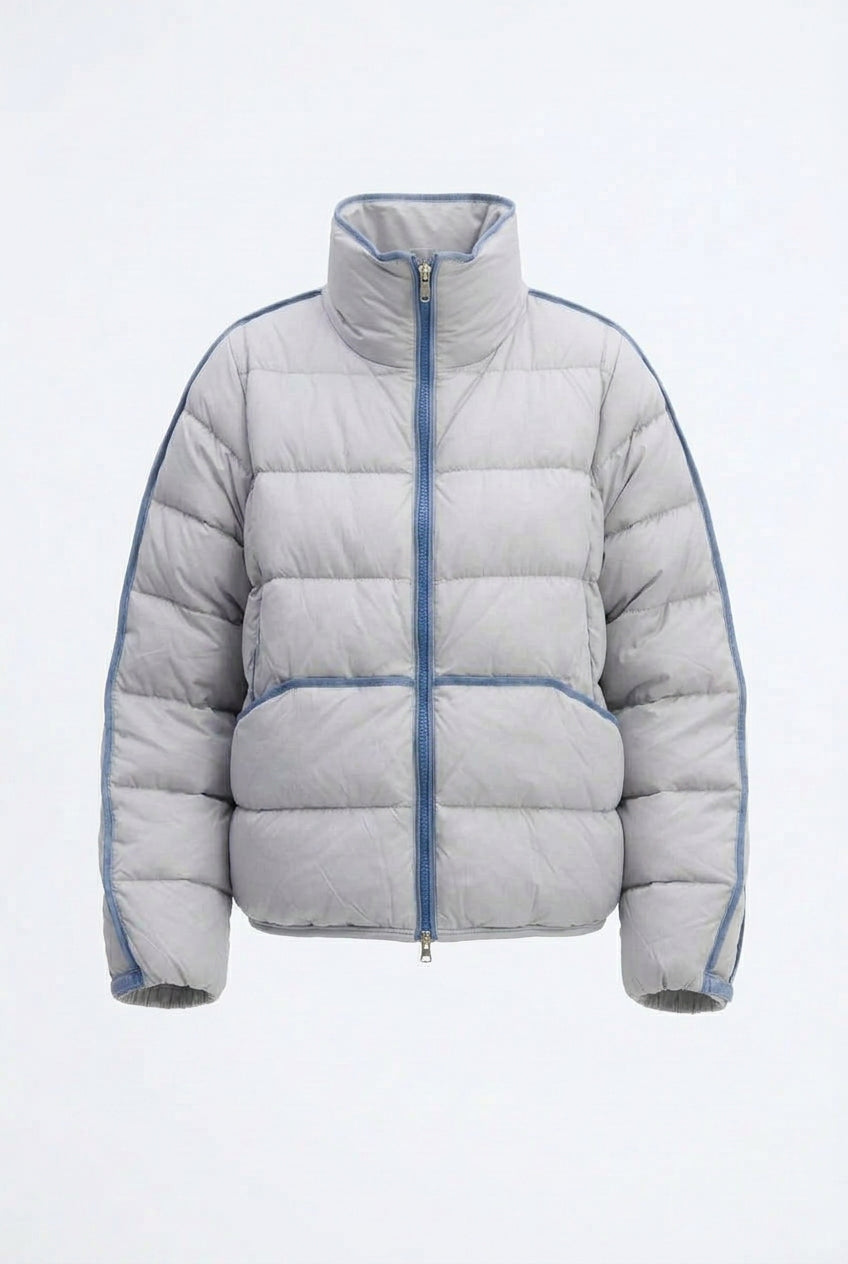 KVLOR™ Contrast-Detail Zip-Up Jacket