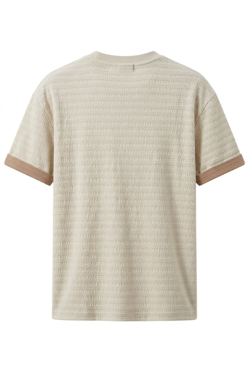 KVLOR™ Textured Crew-Neck T-Shirt