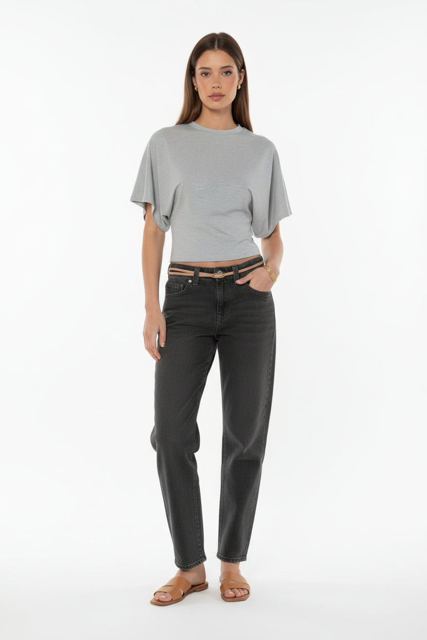 KVLOR™ Cropped O-Neck T-Shirt