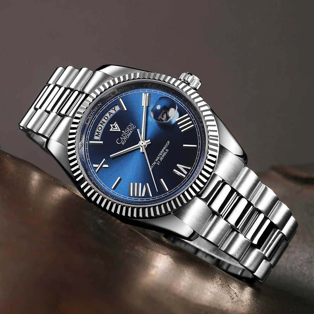 KVLOR™ Cadisen Meteorite Dial Automatic Watch