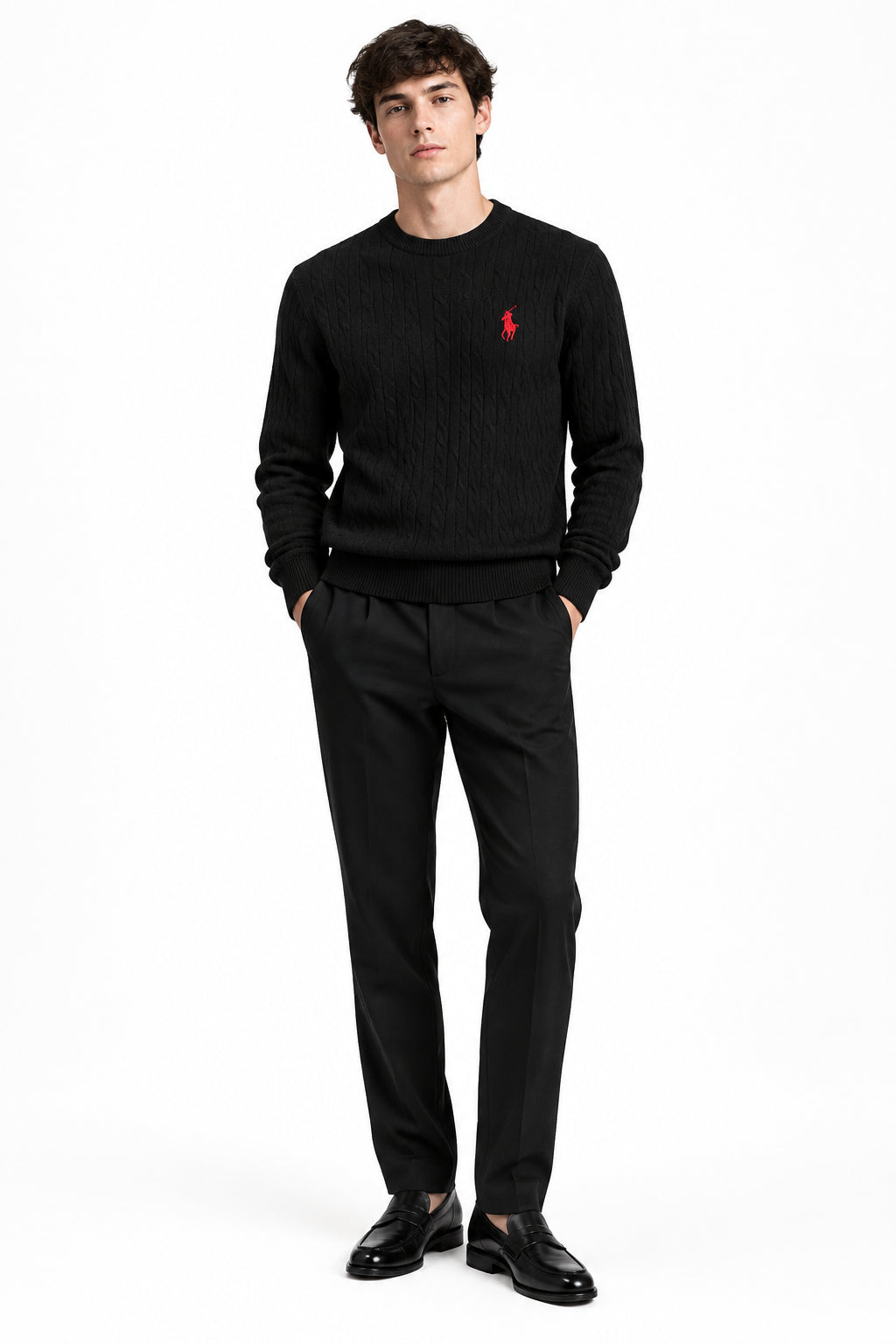 KVLOR™ Embroidered Knit Sweater