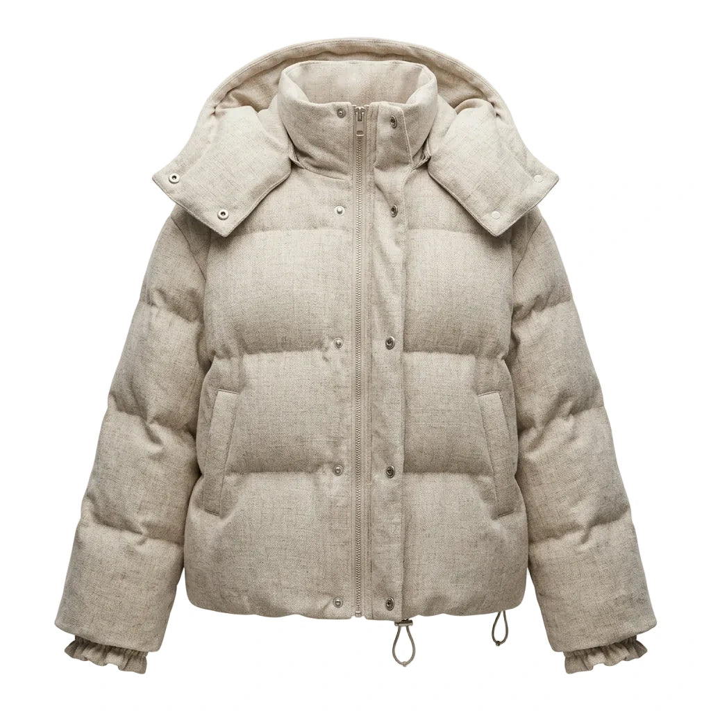 KVLOR™ Hooded Zip-Up Padded Jacket