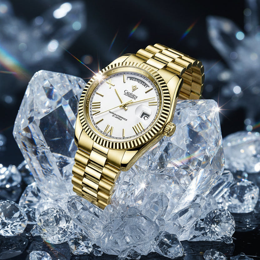 KVLOR™ Cadisen Meteorite Dial Automatic Watch