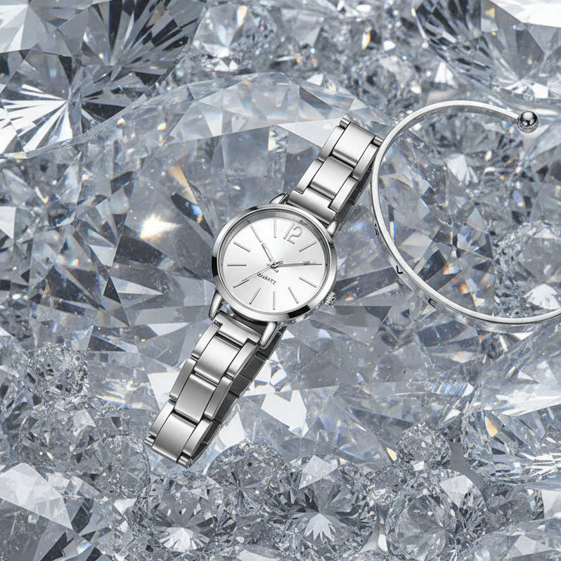 KVLOR™ Women's Watch & Bracelet Set