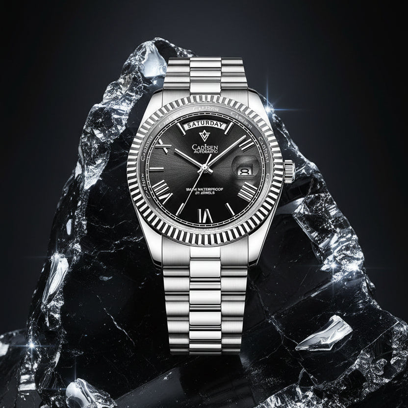 KVLOR™ Cadisen Meteorite Dial Automatic Watch