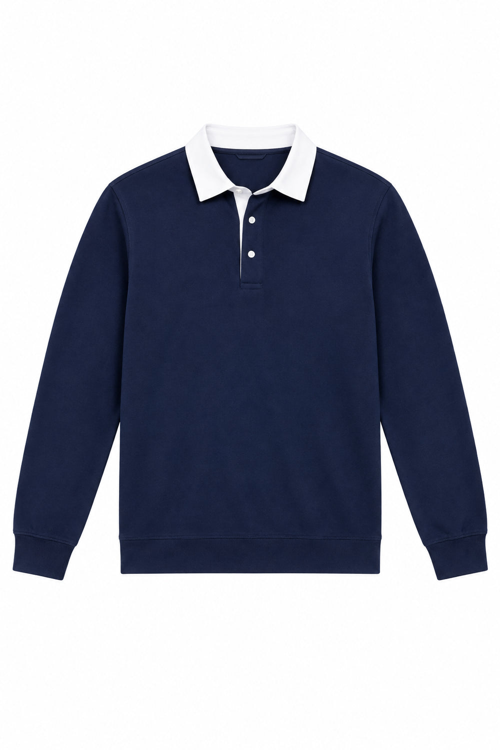 KVLOR™ Cotton Polo-Neck Sweatshirt