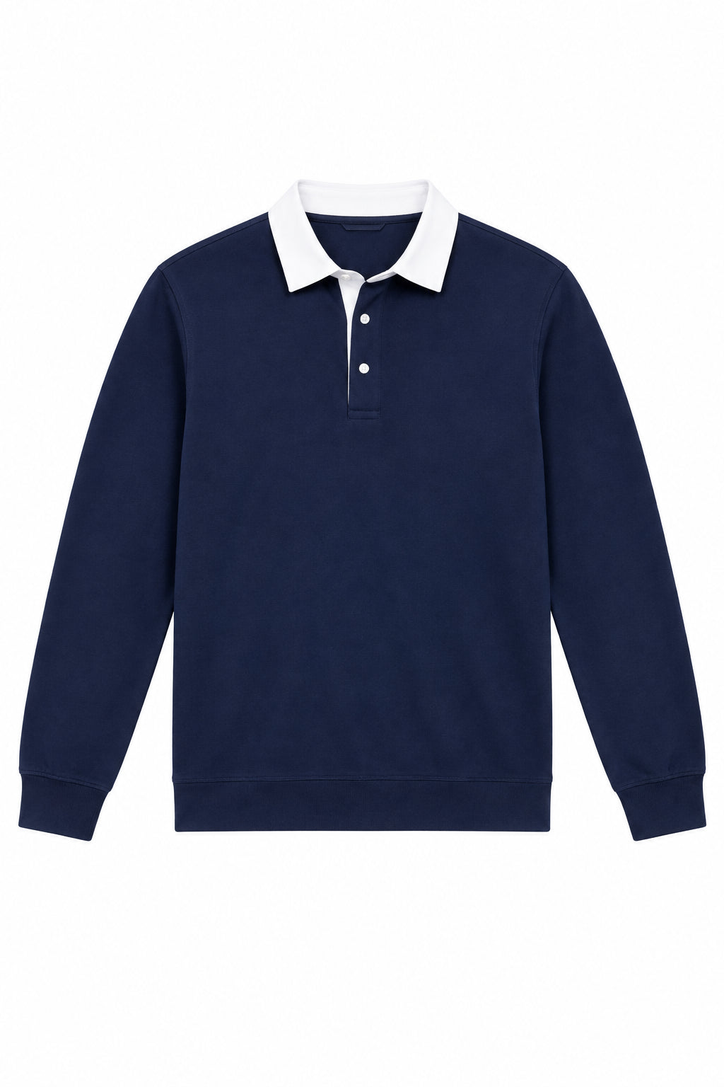 KVLOR™ Cotton Polo-Neck Sweatshirt