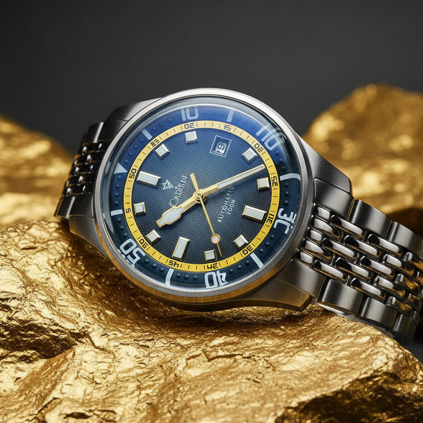 KVLOR™ Cadisen Silver Automatic Watch