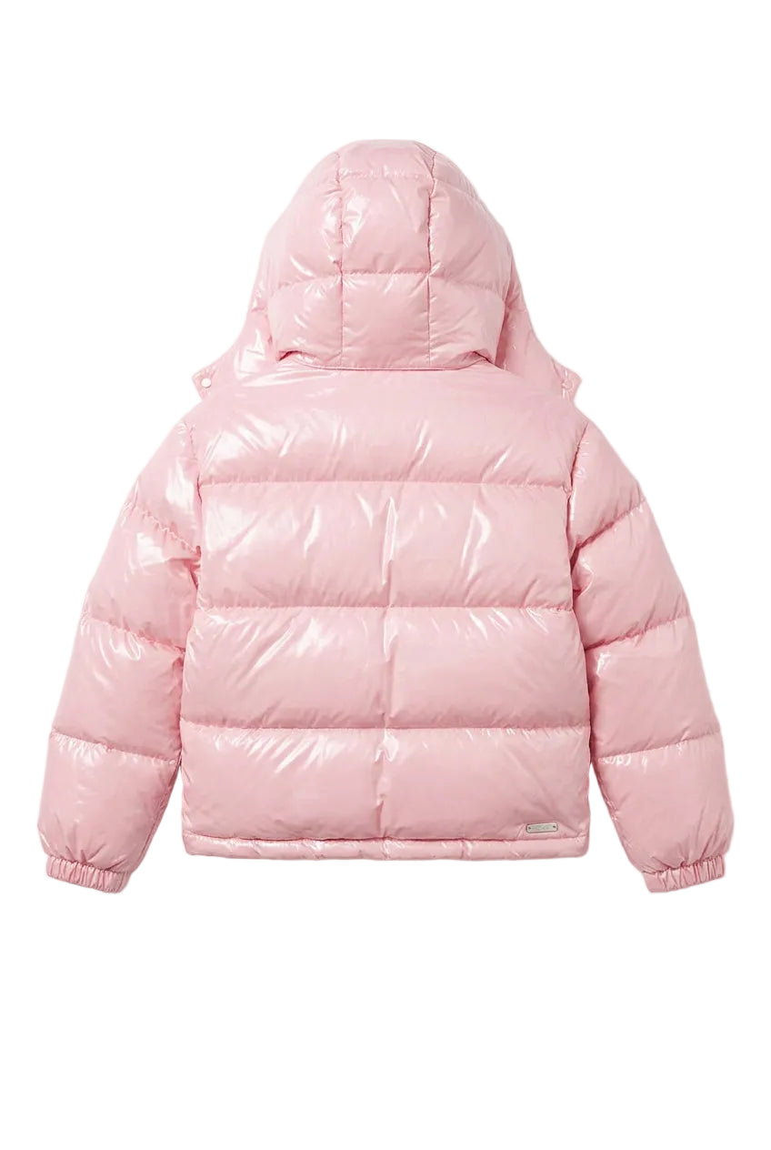 KVLOR™ Glossy Cropped Puffer Jacket