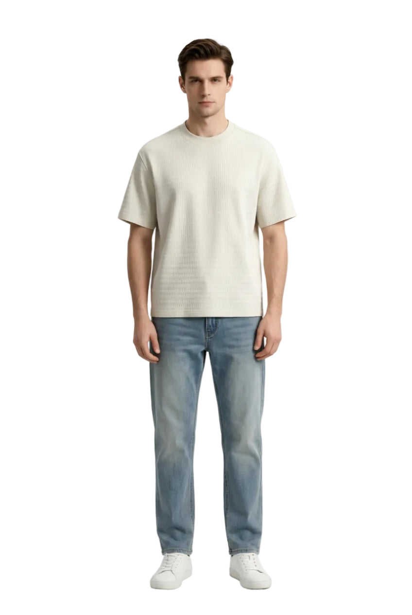 KVLOR™ Textured Crew-Neck T-Shirt