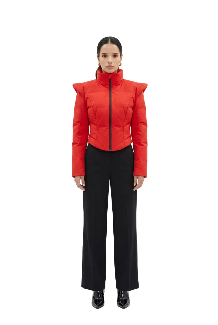 KVLOR™ Sporty Cropped Puffer Jacket