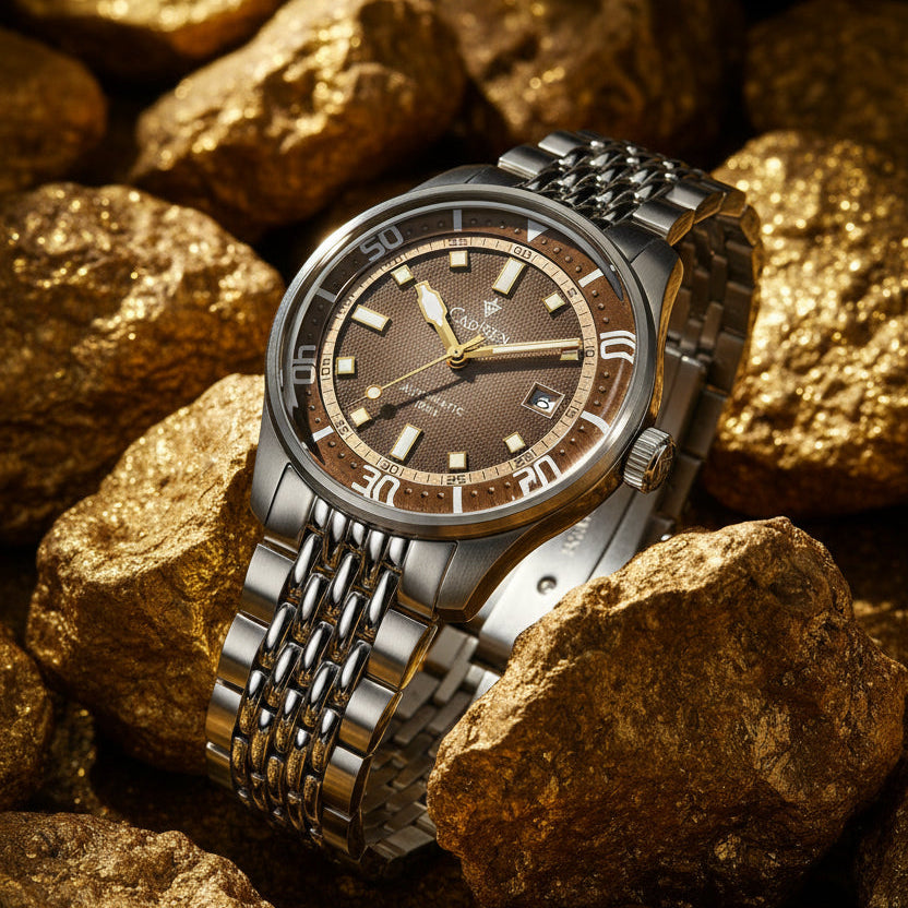 KVLOR™ Cadisen Silver Automatic Watch