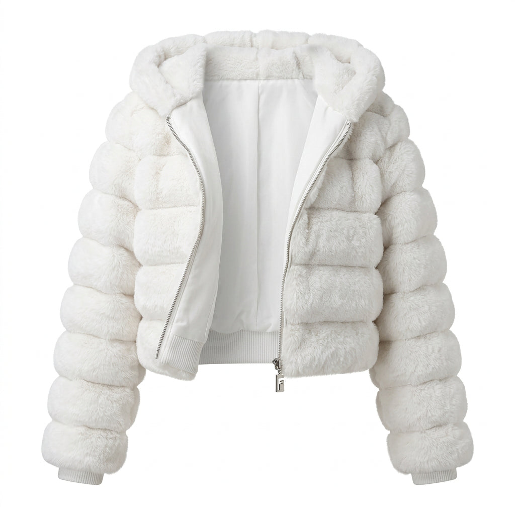 KVLOR™ Soft Faux Fur Short Coat