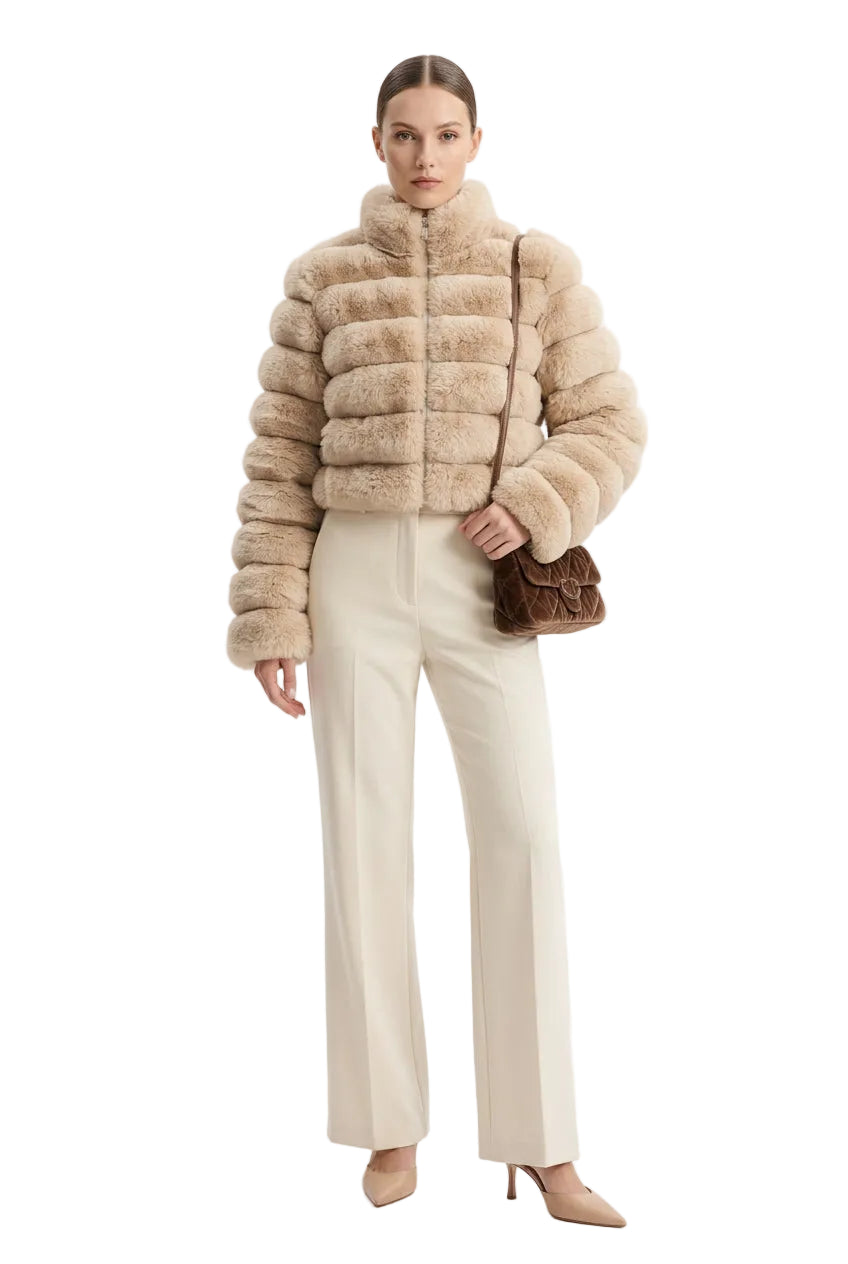 KVLOR™ Soft Faux Fur Short Coat