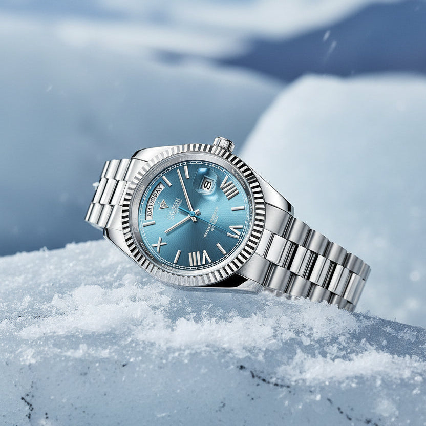 KVLOR™ Cadisen Meteorite Dial Automatic Watch