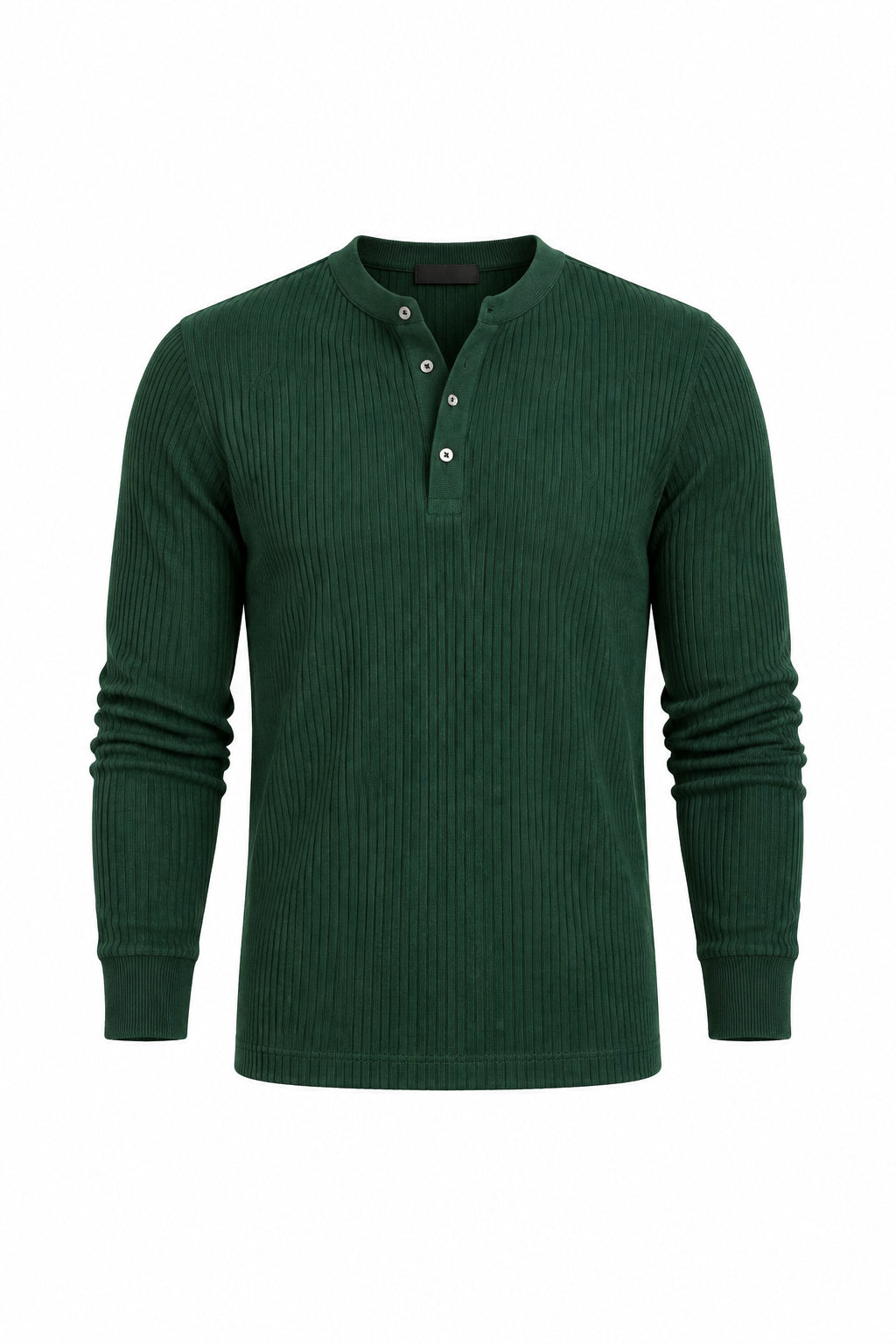KVLOR™ Ribbed Stripe Henley