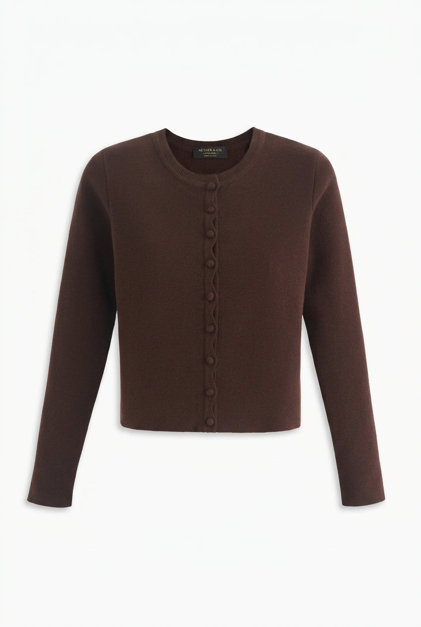 KVLOR™ Wavy Edge Cardigan