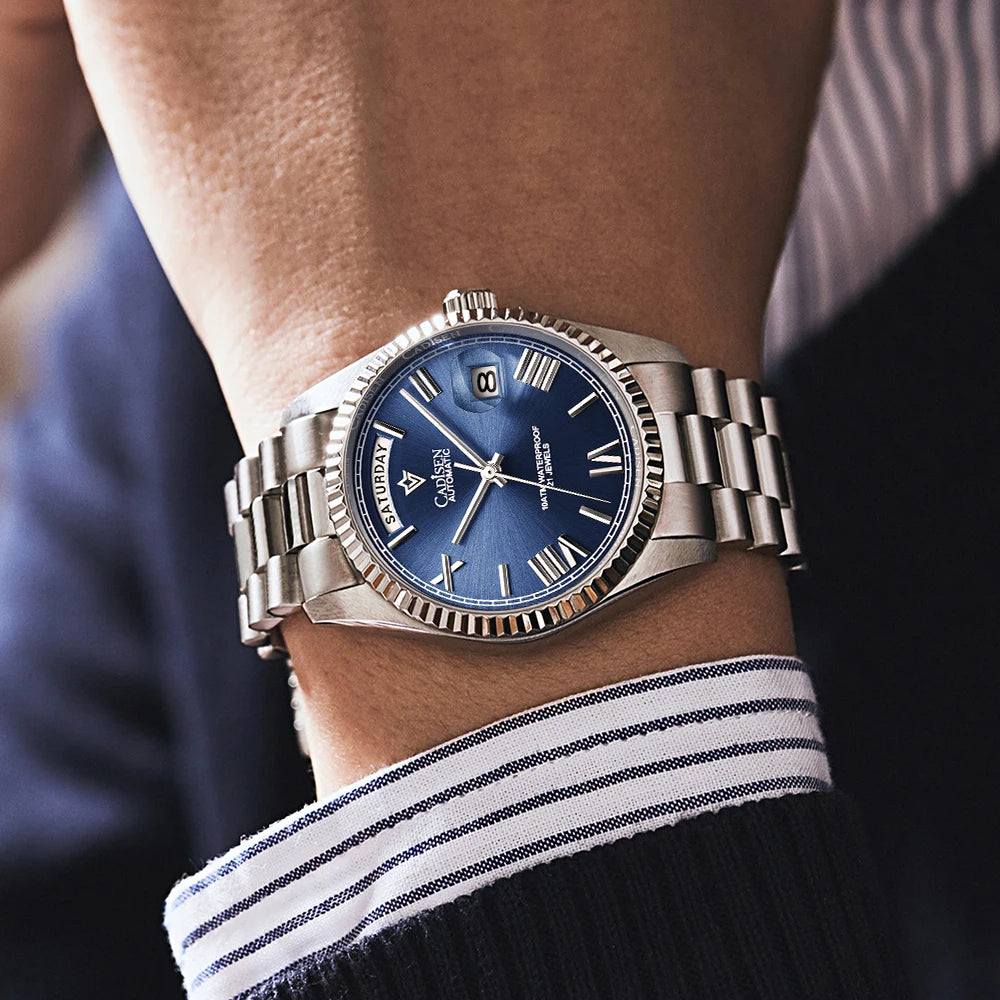 KVLOR™ Cadisen Meteorite Dial Automatic Watch