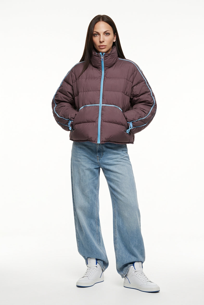 KVLOR™ Contrast-Detail Zip-Up Jacket
