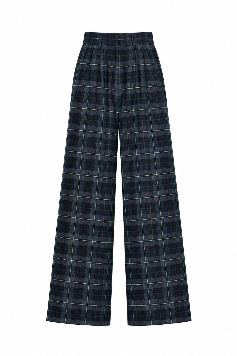 KVLOR™ Draped Wide-Leg Trousers