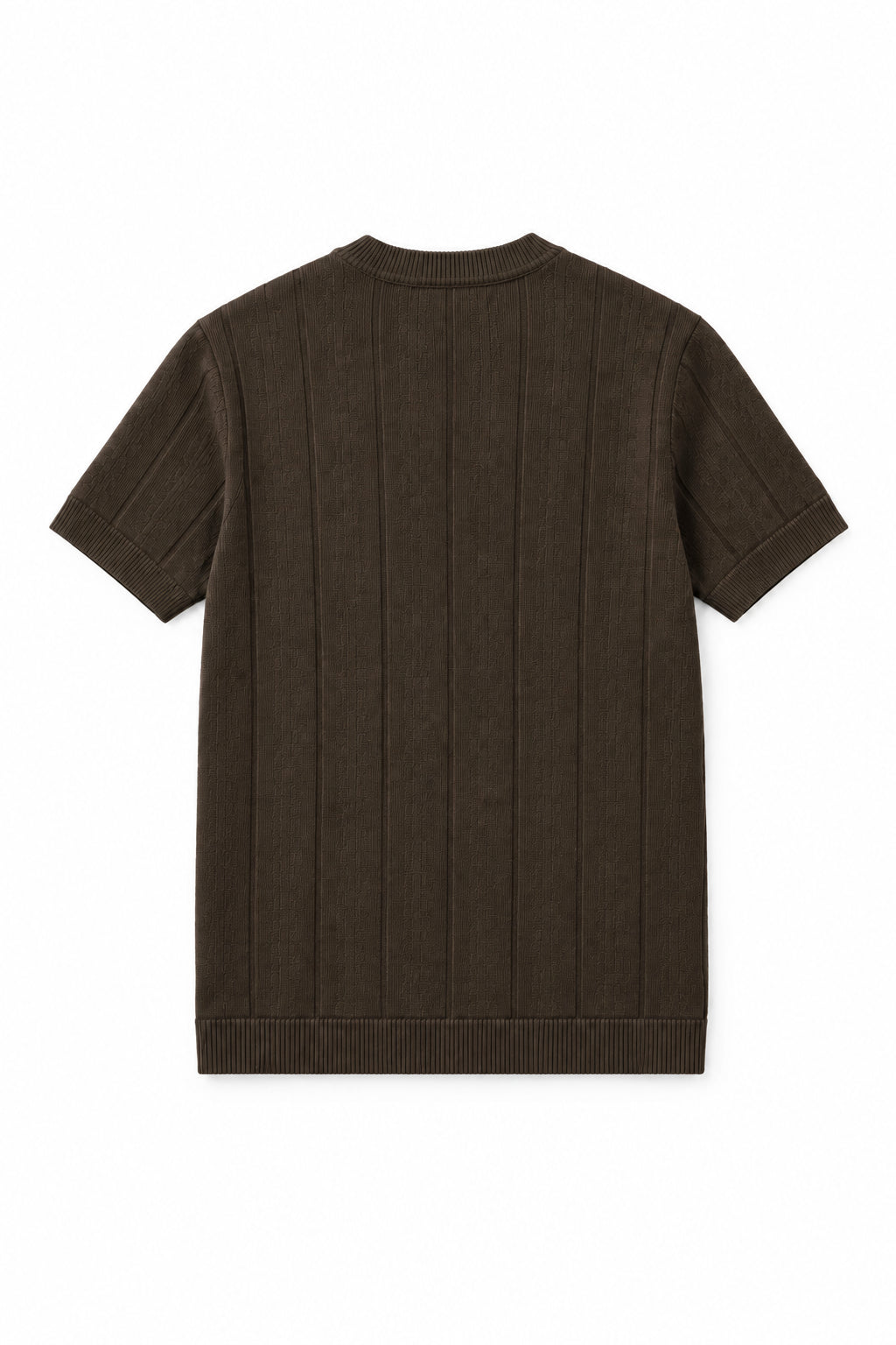 KVLOR™ Fine-Knit V-Neck T-Shirt