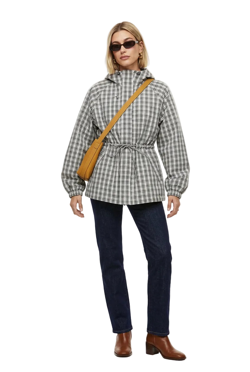 KVLOR™ Hooded Plaid Jacket