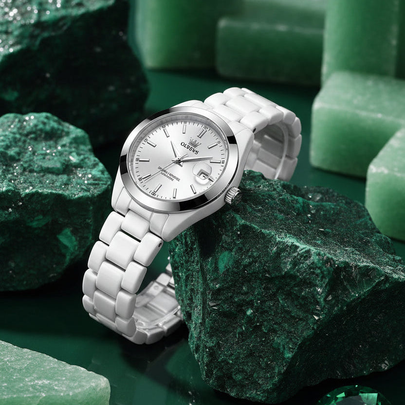 KVLOR™ OLEVS Ceramic Women's Quartz Watch